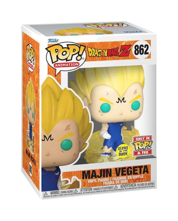 Funko Pop & Tee Majin Vegeta (Glow)