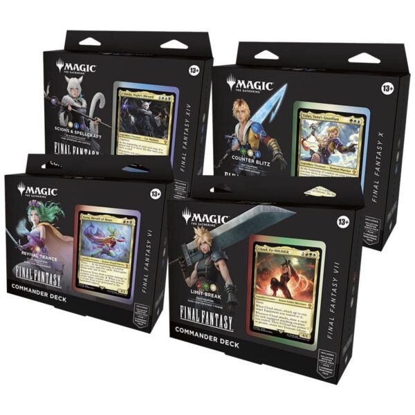 Magic the Gathering Final Fantasy Mazos de Commander